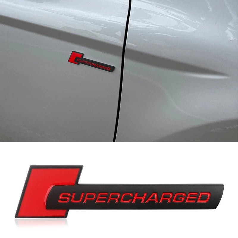 3D Smile Charged Emblem Car Sticker