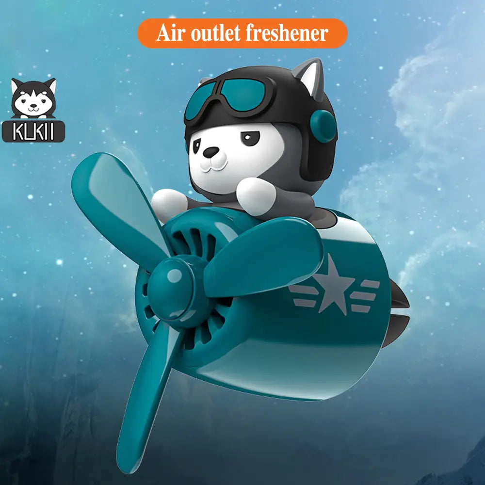 Siberian Husky Pilot Car Air Freshener