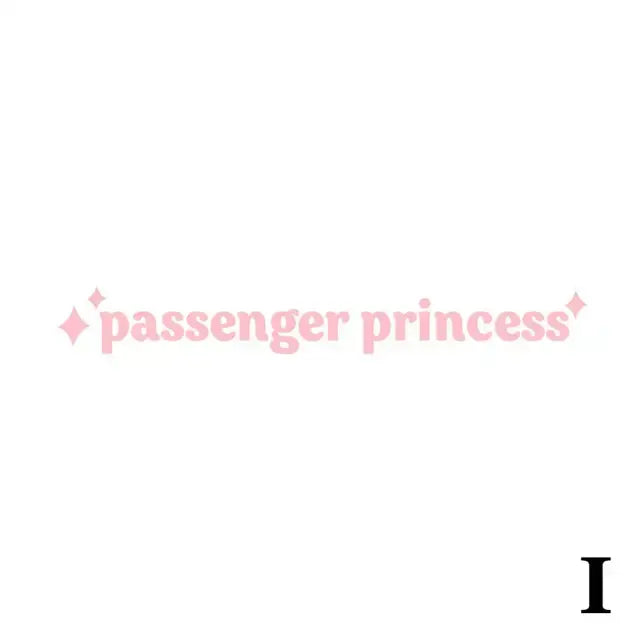 Girly Car Vinyl Art Sticker