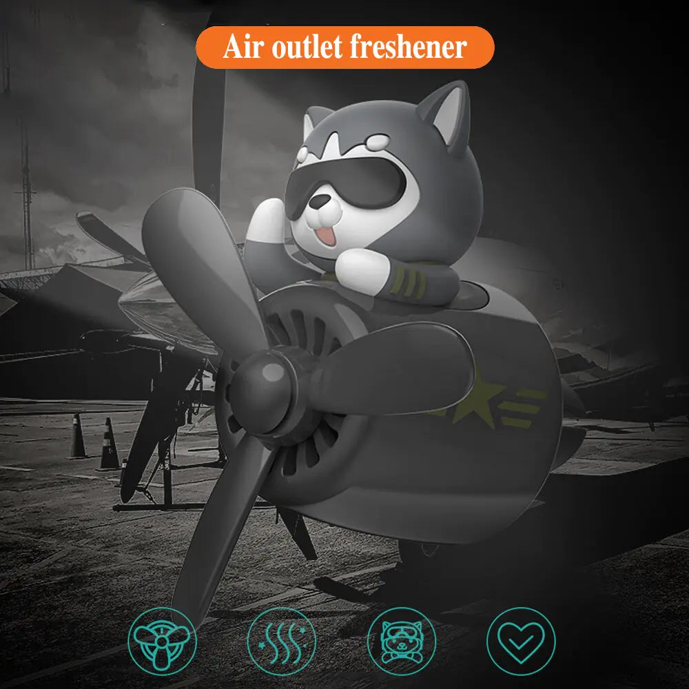 Siberian Husky Pilot Car Air Freshener