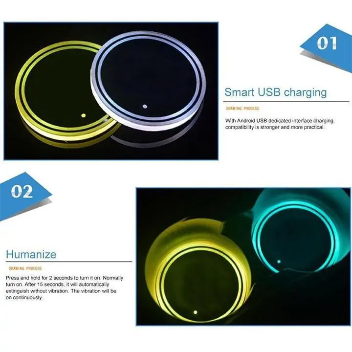 LEDHero? Lights Up Car Cup Holder